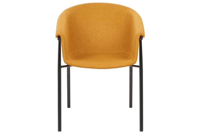 Sæt med 2 spiseborde Ames - Orange, sort - Møbler - Stole & lænestole - Spisebordsstole & køkkenstole