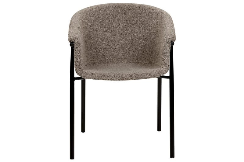 Sæt med 2 spiseborde Ames - Taupe, sort - Møbler - Stole & lænestole - Spisebordsstole & køkkenstole