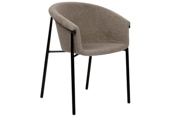 Sæt med 2 spiseborde Ames - Taupe, sort - Møbler - Stole & lænestole - Spisebordsstole & køkkenstole