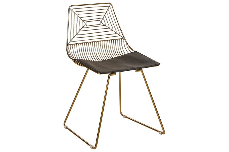 Sæt med 2 spiseborde Beatty - Guld, sort - Møbler - Stole & lænestole - Spisebordsstole & køkkenstole