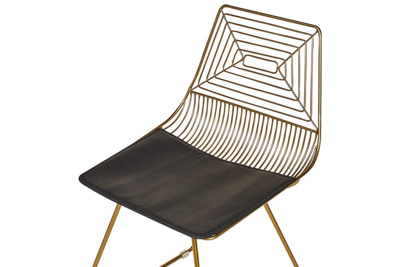 Sæt med 2 spiseborde Beatty - Guld, sort - Møbler - Stole & lænestole - Spisebordsstole & køkkenstole