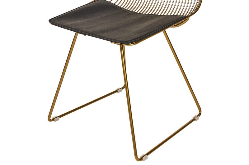 Sæt med 2 spiseborde Beatty - Guld, sort - Møbler - Stole & lænestole - Spisebordsstole & køkkenstole