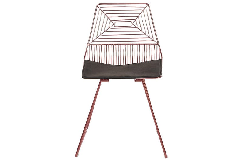 Sæt med 2 spiseborde Beatty - Rosa guld, sort - Møbler - Stole & lænestole - Spisebordsstole & køkkenstole