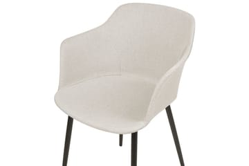 Sæt med 2 spiseborde Elim - Beige, sort - Møbler - Stole & lænestole - Spisebordsstole & køkkenstole