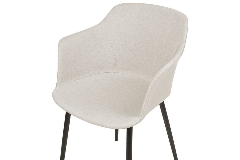 Sæt med 2 spiseborde Elim - Beige, sort - Møbler - Stole & lænestole - Spisebordsstole & køkkenstole