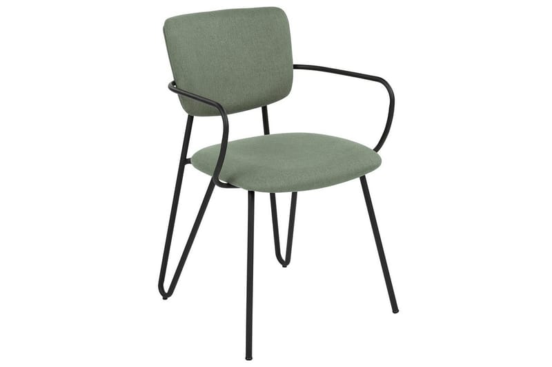 Sæt med 2 spiseborde Elko - Grøn, sort - Møbler - Stole & lænestole - Spisebordsstole & køkkenstole