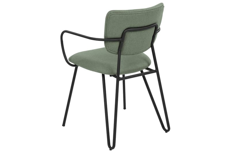 Sæt med 2 spiseborde Elko - Grøn, sort - Møbler - Stole & lænestole - Spisebordsstole & køkkenstole