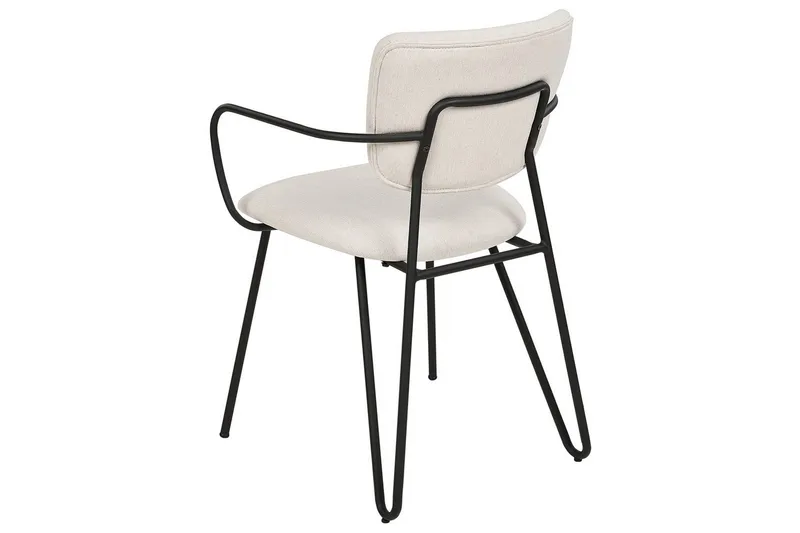 Sæt med 2 spiseborde Elko - Hvid, Sort - Møbler - Stole & lænestole - Spisebordsstole & køkkenstole