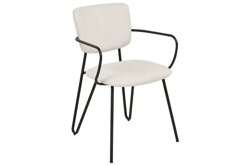 Sæt med 2 spiseborde Elko - Hvid, Sort - Møbler - Stole & lænestole - Spisebordsstole & køkkenstole