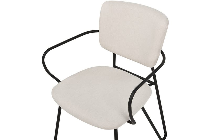 Sæt med 2 spiseborde Elko - Hvid, Sort - Møbler - Stole & lænestole - Spisebordsstole & køkkenstole