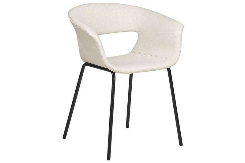 Sæt med 2 spiseborde Elma - Beige, sort - Møbler - Stole & lænestole - Spisebordsstole & køkkenstole