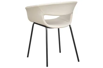 Sæt med 2 spiseborde Elma - Beige, sort - Møbler - Stole & lænestole - Spisebordsstole & køkkenstole