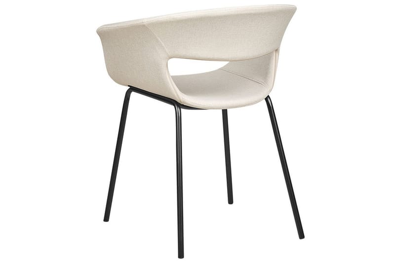 Sæt med 2 spiseborde Elma - Beige, sort - Møbler - Stole & lænestole - Spisebordsstole & køkkenstole