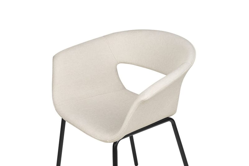 Sæt med 2 spiseborde Elma - Beige, sort - Møbler - Stole & lænestole - Spisebordsstole & køkkenstole