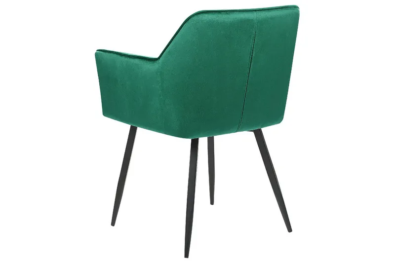 Sæt med 2 spiseborde Jasmin - Grøn, sort - Møbler - Stole & lænestole - Spisebordsstole & køkkenstole