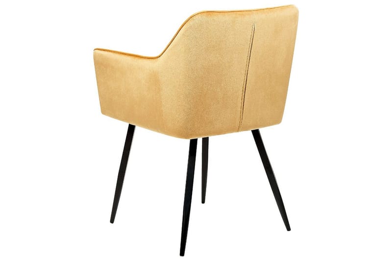 Sæt med 2 spiseborde Jasmin - Gul, sort - Møbler - Stole & lænestole - Spisebordsstole & køkkenstole