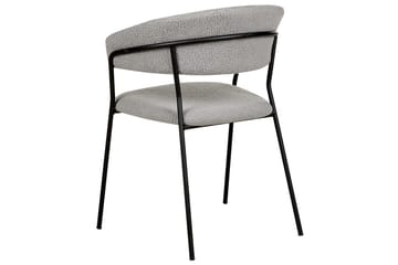 Sæt med 2 spiseborde Mariposa - Grå, sort/Bouclé - Møbler - Stole & lænestole - Spisebordsstole & køkkenstole