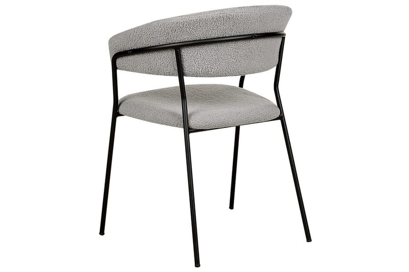 Sæt med 2 spiseborde Mariposa - Grå, sort/Bouclé - Møbler - Stole & lænestole - Spisebordsstole & køkkenstole