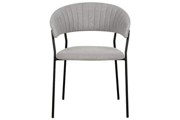 Sæt med 2 spiseborde Mariposa - Grå, sort/Bouclé - Møbler - Stole & lænestole - Spisebordsstole & køkkenstole