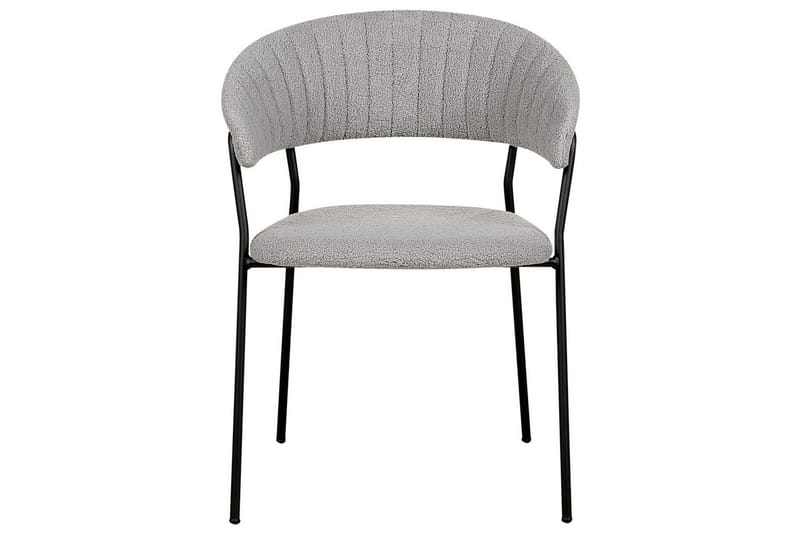 Sæt med 2 spiseborde Mariposa - Grå, sort/Bouclé - Møbler - Stole & lænestole - Spisebordsstole & køkkenstole