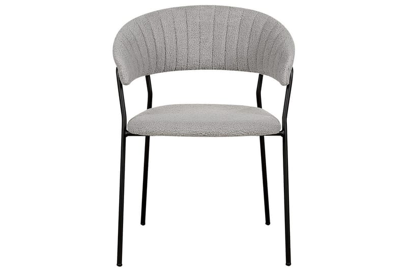 Sæt med 2 spiseborde Mariposa - Grå, sort/Bouclé - Møbler - Stole & lænestole - Spisebordsstole & køkkenstole