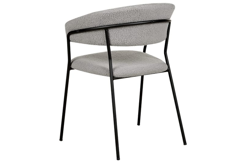 Sæt med 2 spiseborde Mariposa - Grå, sort/Bouclé - Møbler - Stole & lænestole - Spisebordsstole & køkkenstole