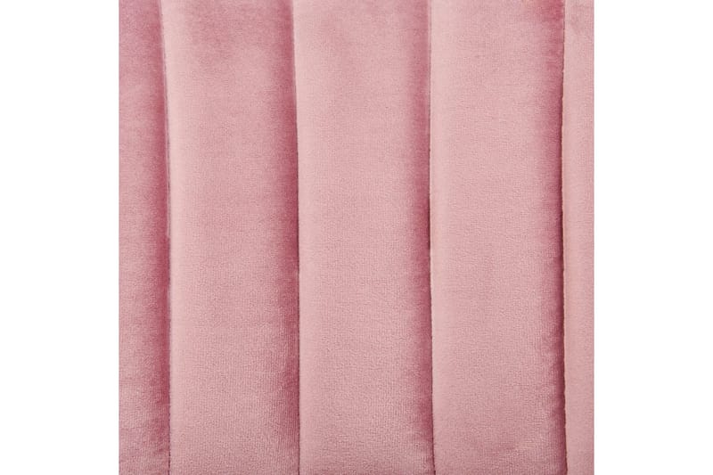 Sæt med 2 spiseborde Mariposa - Rosa, sort/fløjl - Møbler - Stole & lænestole - Spisebordsstole & køkkenstole