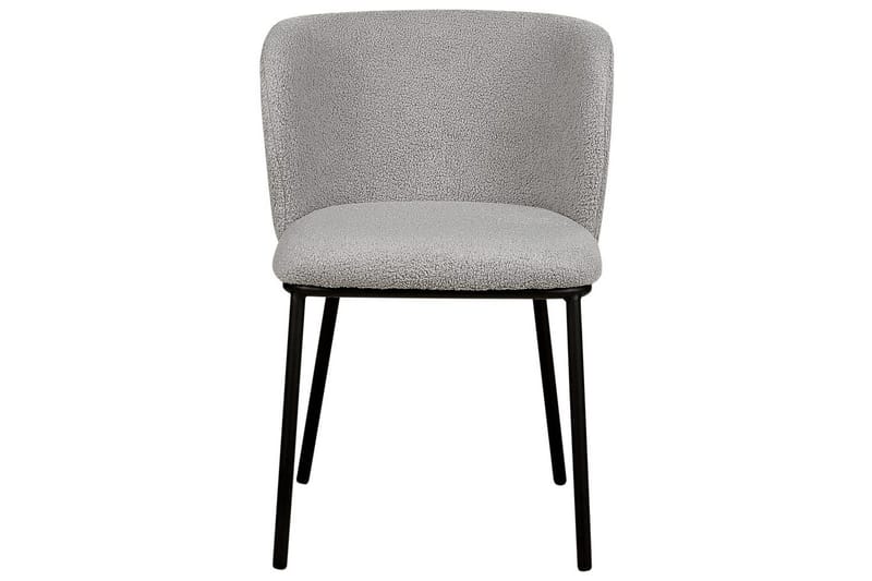 Sæt med 2 spiseborde Mina - Grå, sort/Bouclé - Møbler - Stole & lænestole - Spisebordsstole & køkkenstole