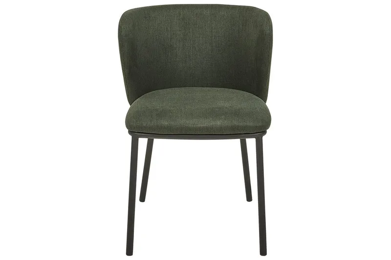 Sæt med 2 spiseborde Mina - Grøn, Sort/Polyester - Møbler - Stole & lænestole - Spisebordsstole & køkkenstole