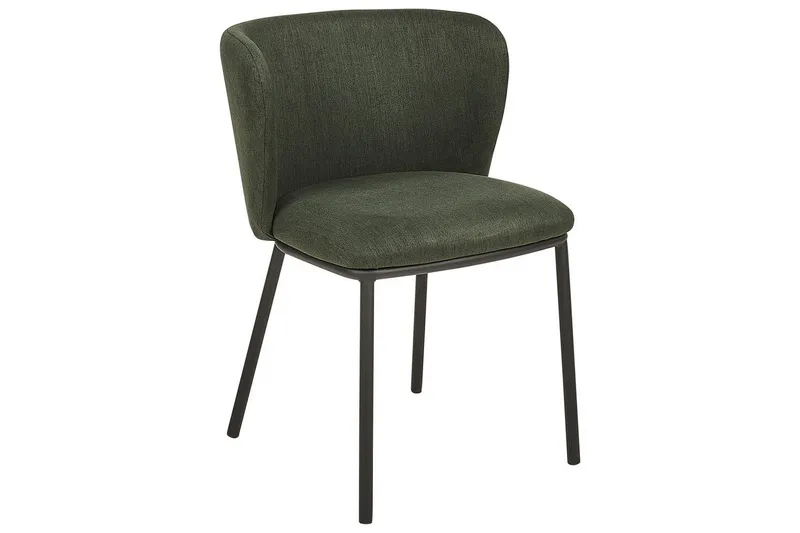 Sæt med 2 spiseborde Mina - Grøn, Sort/Polyester - Møbler - Stole & lænestole - Spisebordsstole & køkkenstole