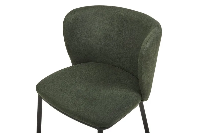 Sæt med 2 spiseborde Mina - Grøn, Sort/Polyester - Møbler - Stole & lænestole - Spisebordsstole & køkkenstole