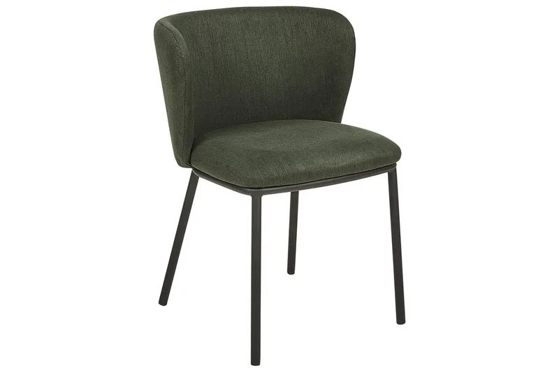 Sæt med 2 spiseborde Mina - Grøn, Sort/Polyester - Møbler - Stole & lænestole - Spisebordsstole & køkkenstole