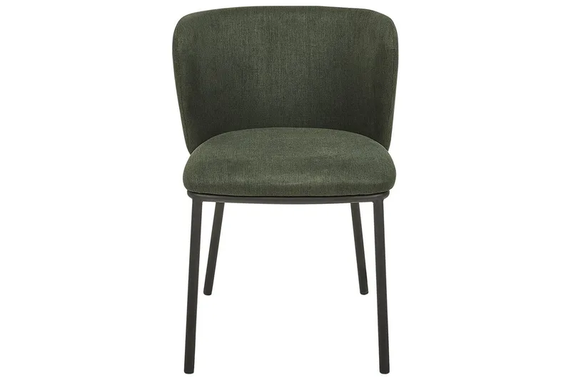 Sæt med 2 spiseborde Mina - Grøn, Sort/Polyester - Møbler - Stole & lænestole - Spisebordsstole & køkkenstole