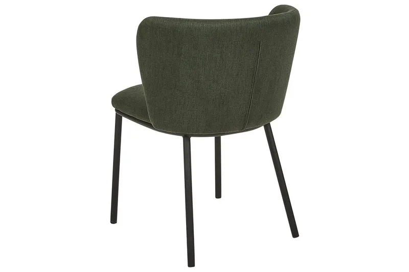 Sæt med 2 spiseborde Mina - Grøn, Sort/Polyester - Møbler - Stole & lænestole - Spisebordsstole & køkkenstole