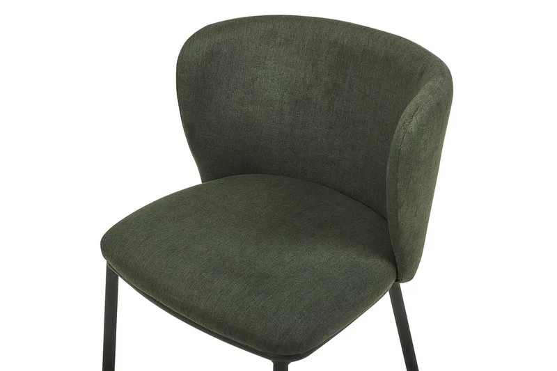 Sæt med 2 spiseborde Mina - Grøn, Sort/Polyester - Møbler - Stole & lænestole - Spisebordsstole & køkkenstole