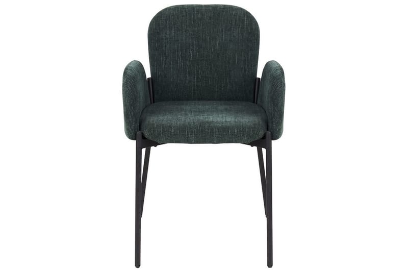 Sæt med 2 spisebordsstole Albee - Grøn, Sort - Møbler - Stole & lænestole - Spisebordsstole & køkkenstole