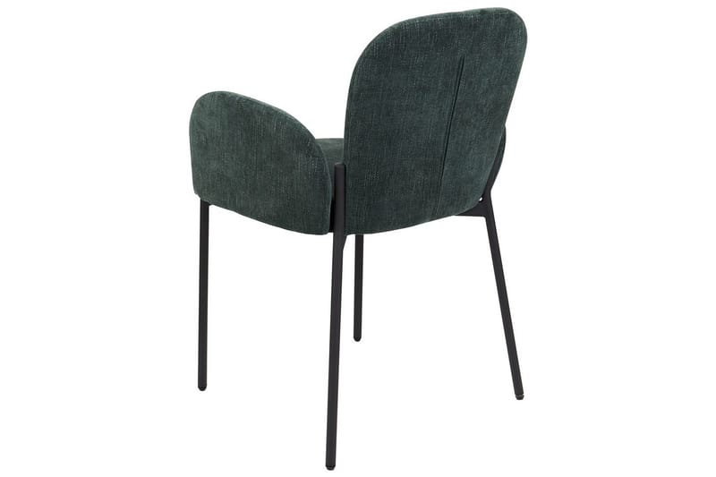 Sæt med 2 spisebordsstole Albee - Grøn, Sort - Møbler - Stole & lænestole - Spisebordsstole & køkkenstole