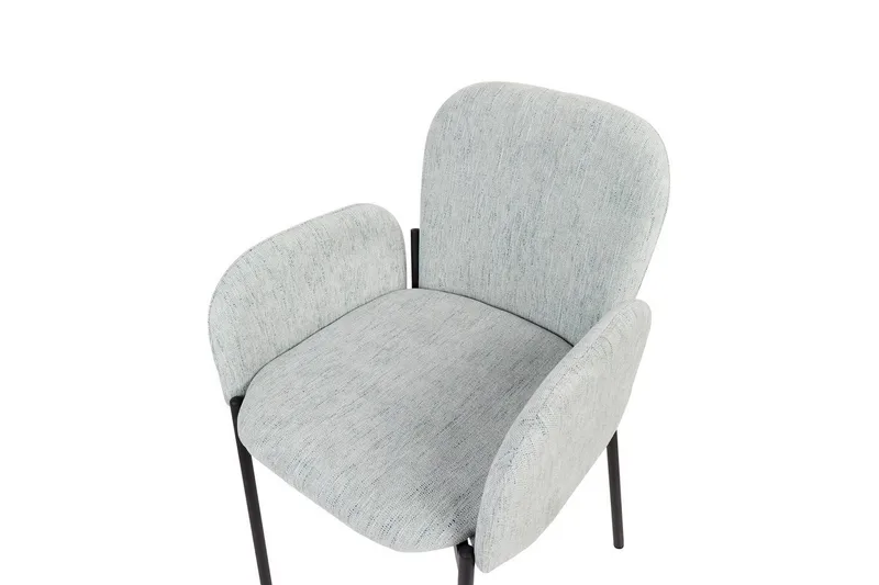 Sæt med 2 spisebordsstole Albee - Mintgrøn, Sort - Møbler - Stole & lænestole - Spisebordsstole & køkkenstole