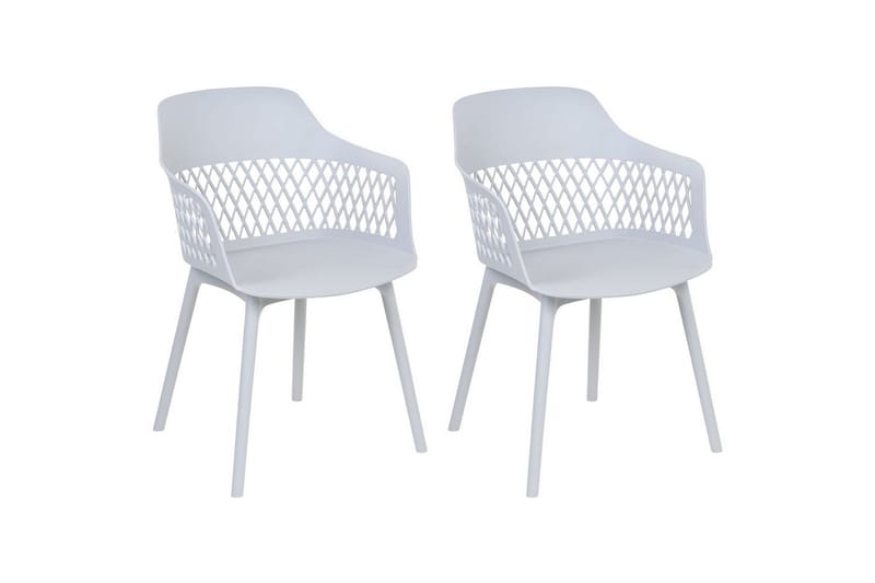 Sæt med 2 spisebordsstole Almira, Grå