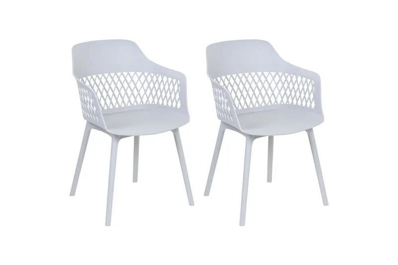 Sæt med 2 spisebordsstole Almira - Grå - Møbler - Stole & lænestole - Spisebordsstole & køkkenstole