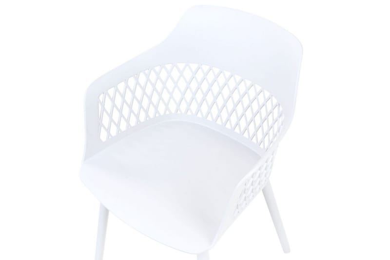 Sæt med 2 spisebordsstole Almira - Hvid - Møbler - Stole & lænestole - Spisebordsstole & køkkenstole