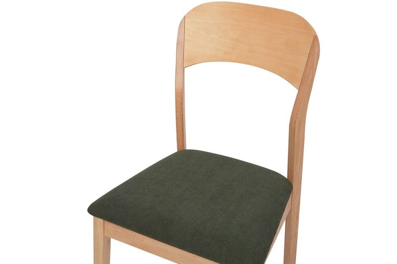 Sæt med 2 spisebordsstole Alvin - Lyst træ, grøn - Møbler - Stole & lænestole - Spisebordsstole & køkkenstole