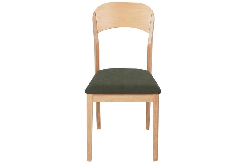 Sæt med 2 spisebordsstole Alvin - Lyst træ, grøn - Møbler - Stole & lænestole - Spisebordsstole & køkkenstole