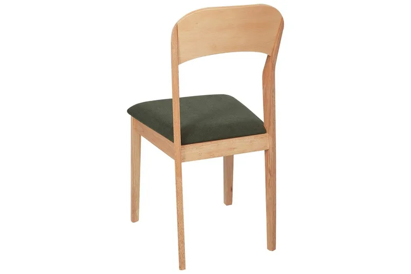 Sæt med 2 spisebordsstole Alvin - Lyst træ, grøn - Møbler - Stole & lænestole - Spisebordsstole & køkkenstole