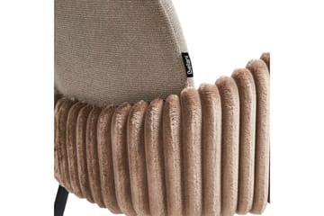 Sæt med 2 spisebordsstole Amity - Beige, sort, brun - Møbler - Stole & lænestole - Spisebordsstole & køkkenstole