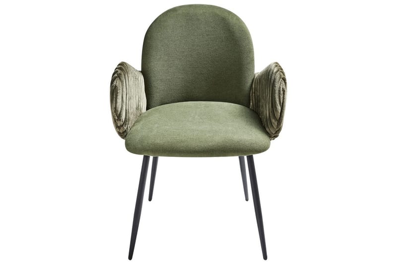 Sæt med 2 spisebordsstole Amity - Grøn, sort - Møbler - Stole & lænestole - Spisebordsstole & køkkenstole