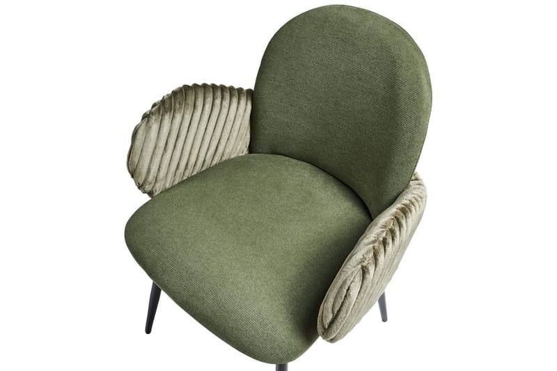 Sæt med 2 spisebordsstole Amity - Grøn, sort - Møbler - Stole & lænestole - Spisebordsstole & køkkenstole