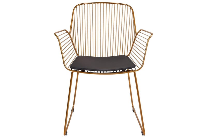 Sæt med 2 spisebordsstole Appleton - Guld, sort - Møbler - Stole & lænestole - Spisebordsstole & køkkenstole