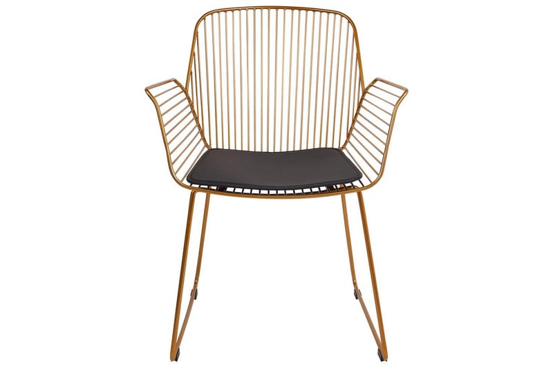 Sæt med 2 spisebordsstole Appleton - Guld, sort - Møbler - Stole & lænestole - Spisebordsstole & køkkenstole