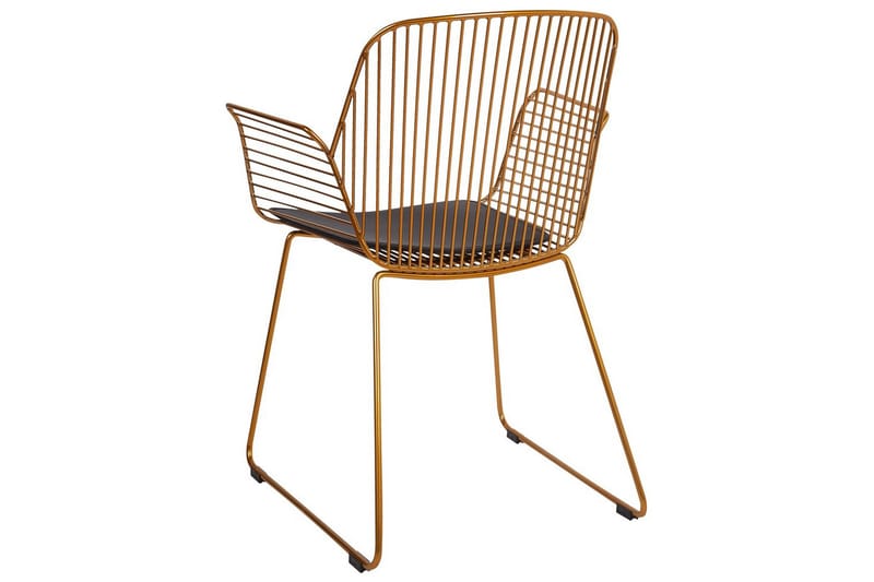 Sæt med 2 spisebordsstole Appleton - Guld, sort - Møbler - Stole & lænestole - Spisebordsstole & køkkenstole